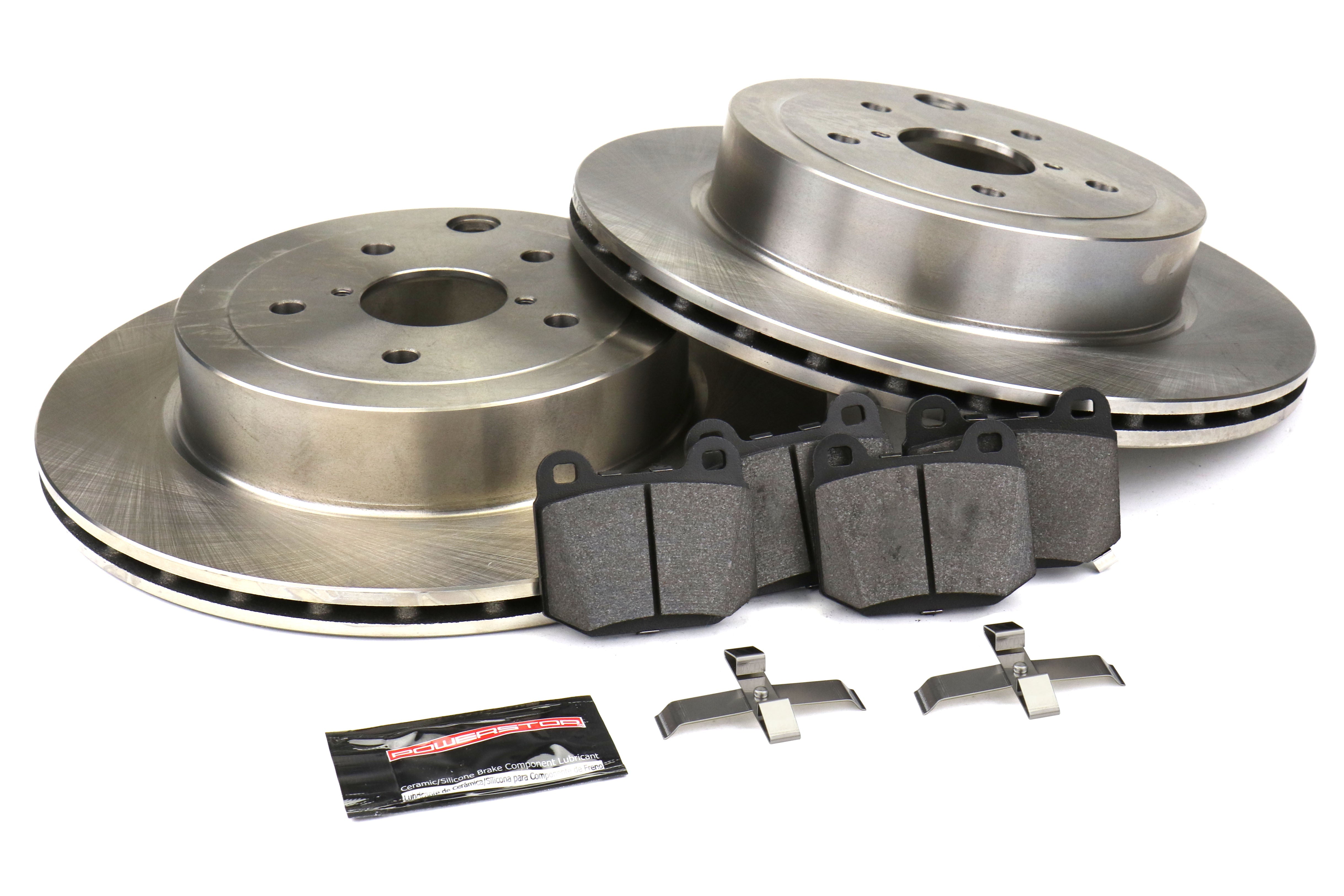 Power Stop Track Day Spec Brake Kit (Rear) - 2015-2017 Subaru STI / 2008-2014 Impreza